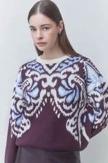 jersey jacquard berenjena