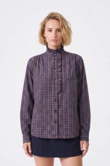 camisa cuadros azul