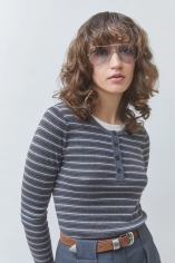 jersey a rayas gris