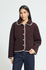 chaqueta borrego marrón